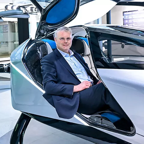 CEO Mikeal Bratt in future car