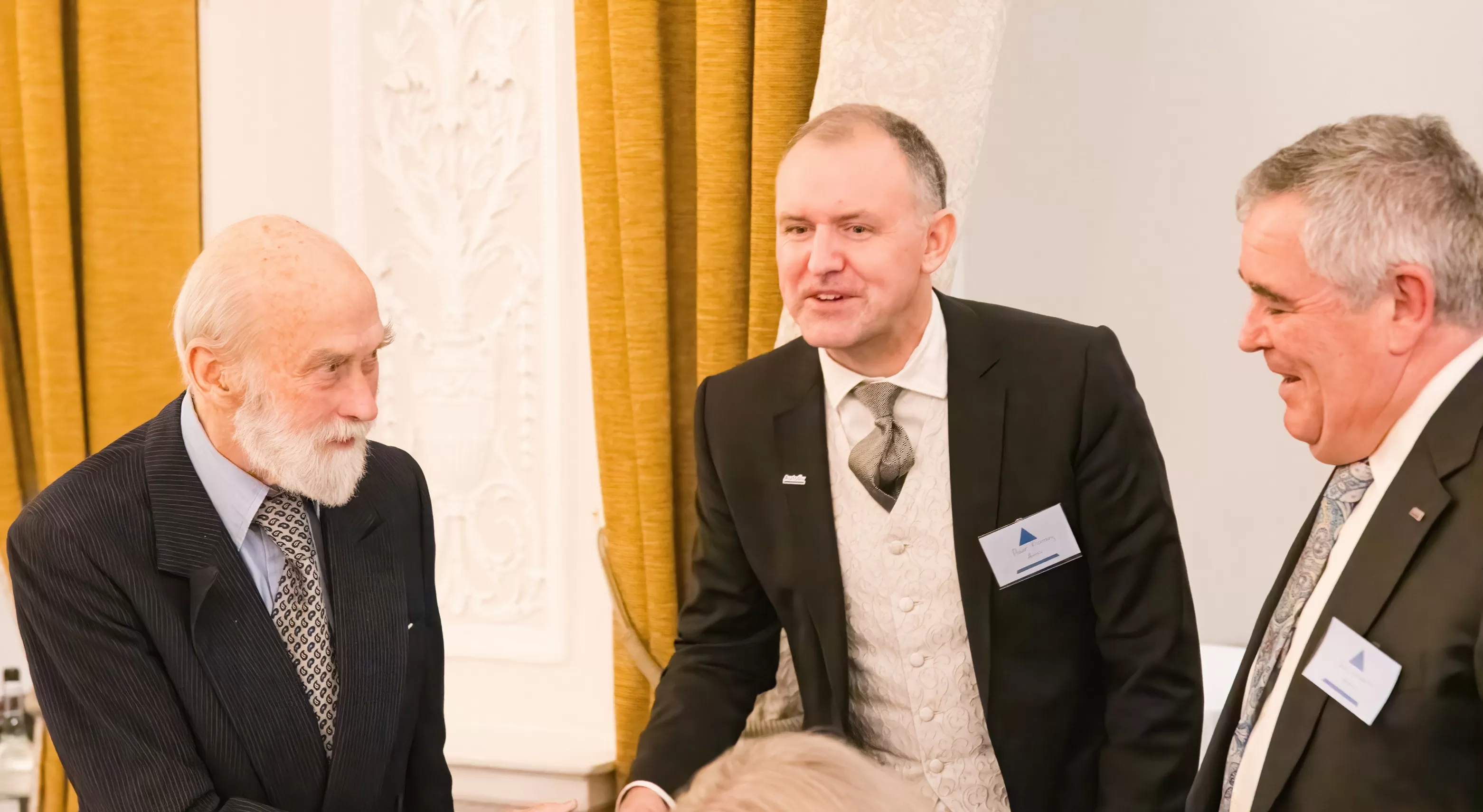 Three men at the awards