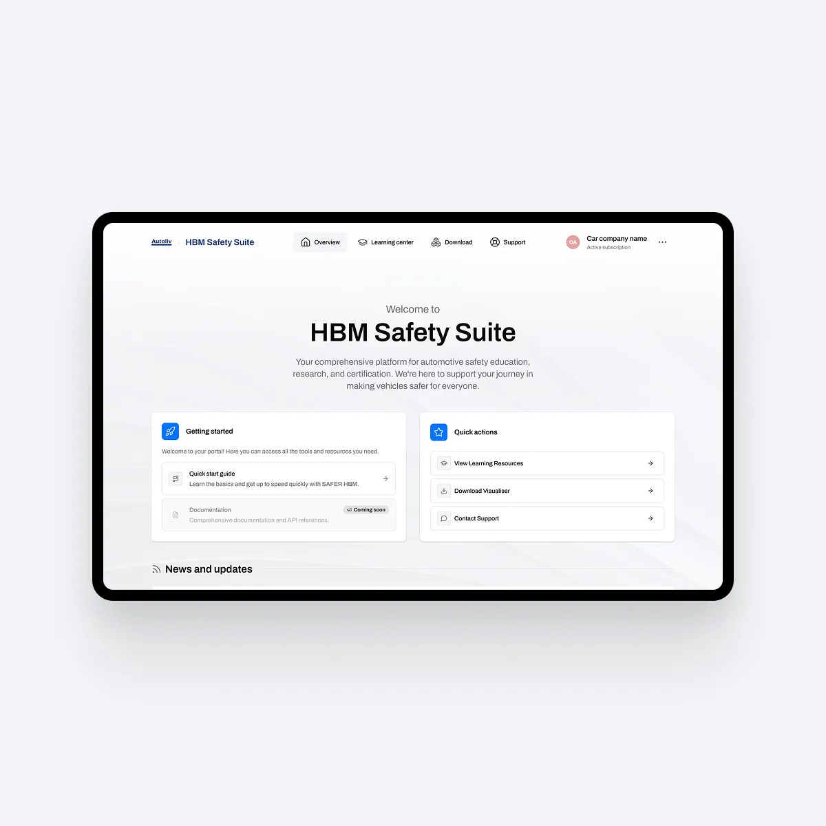 User Portal HBM